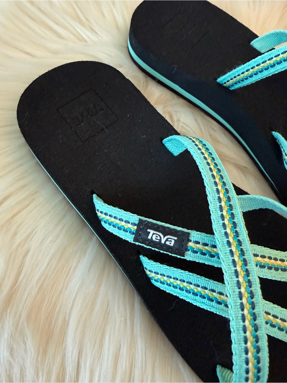 Teva Sandals Light Green 9 - Picture 2 of 4